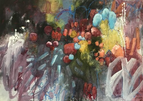 Les Géminides by Francine Scrignac, Painting for Sale on Select