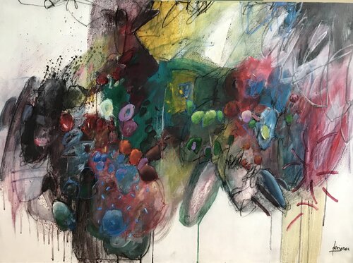 D'ICI ET D'AILLEURS by Francine Scrignac, Painting for Sale on Select