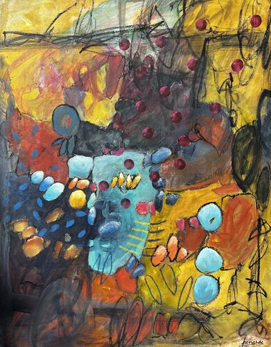 LET'S DANCE.3 by Francine Scrignac, Painting for Sale on Select