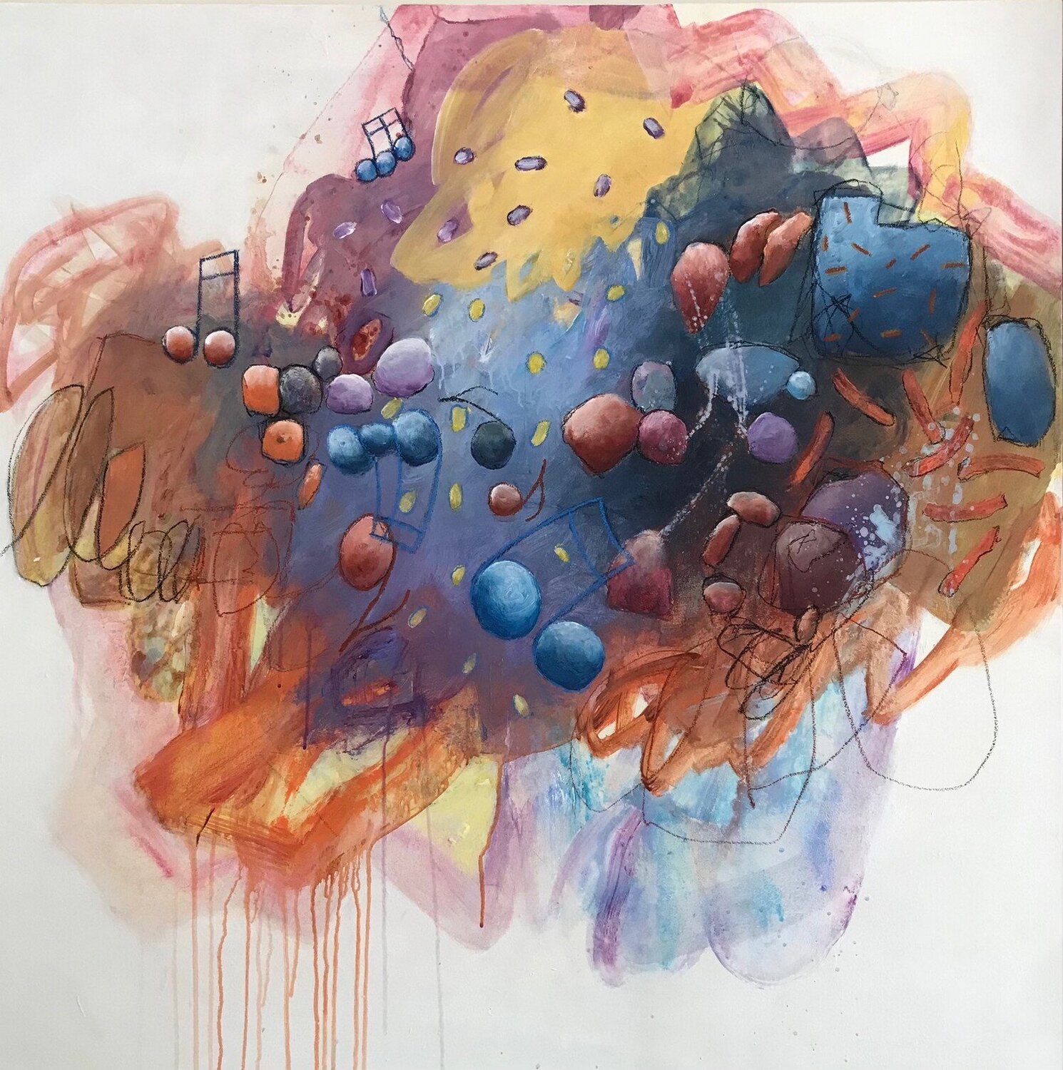 BLUE NOTE Francine Scrignac Original painting for sale