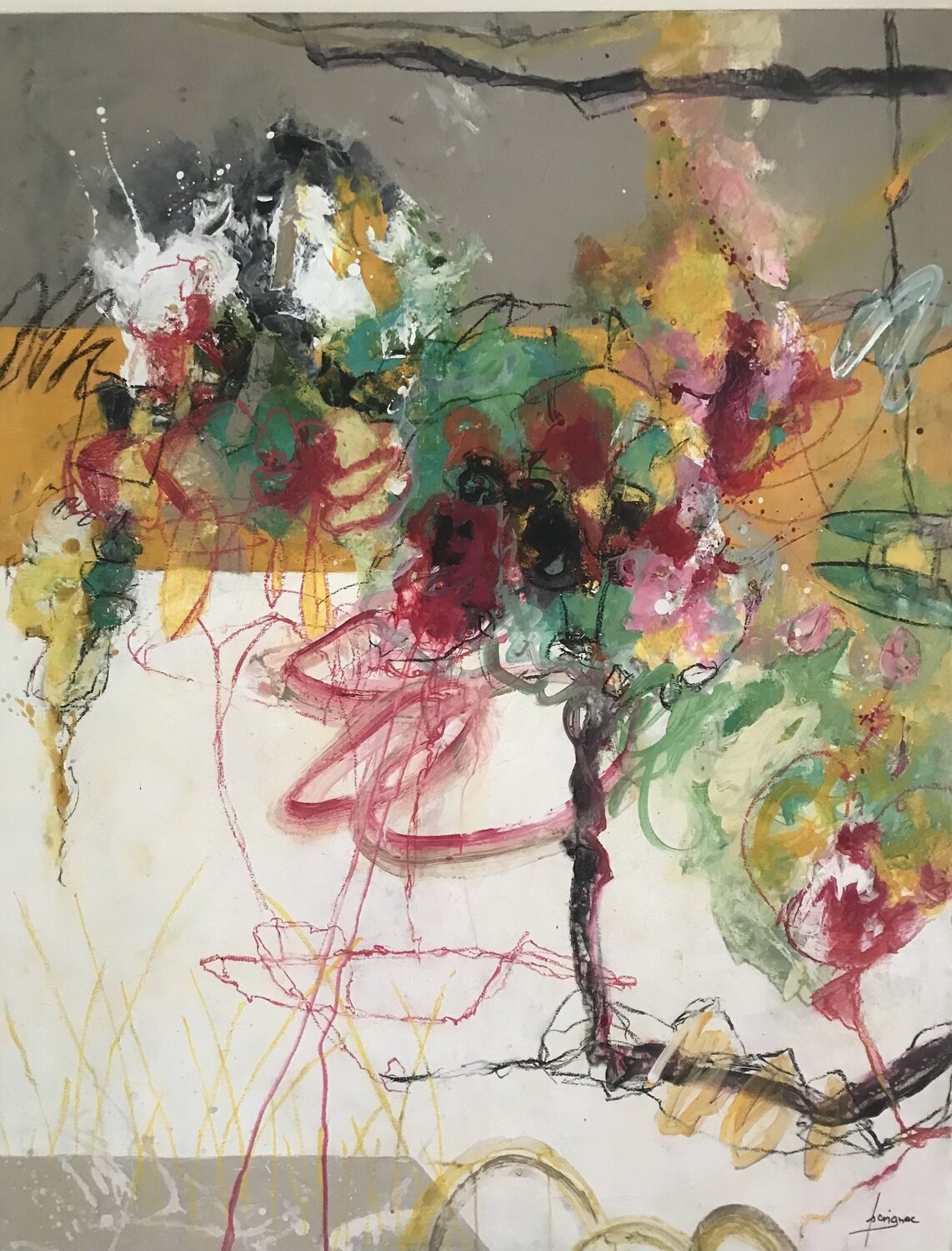 LES VOYAGES DU VENT.2 Francine Scrignac Original painting for sale