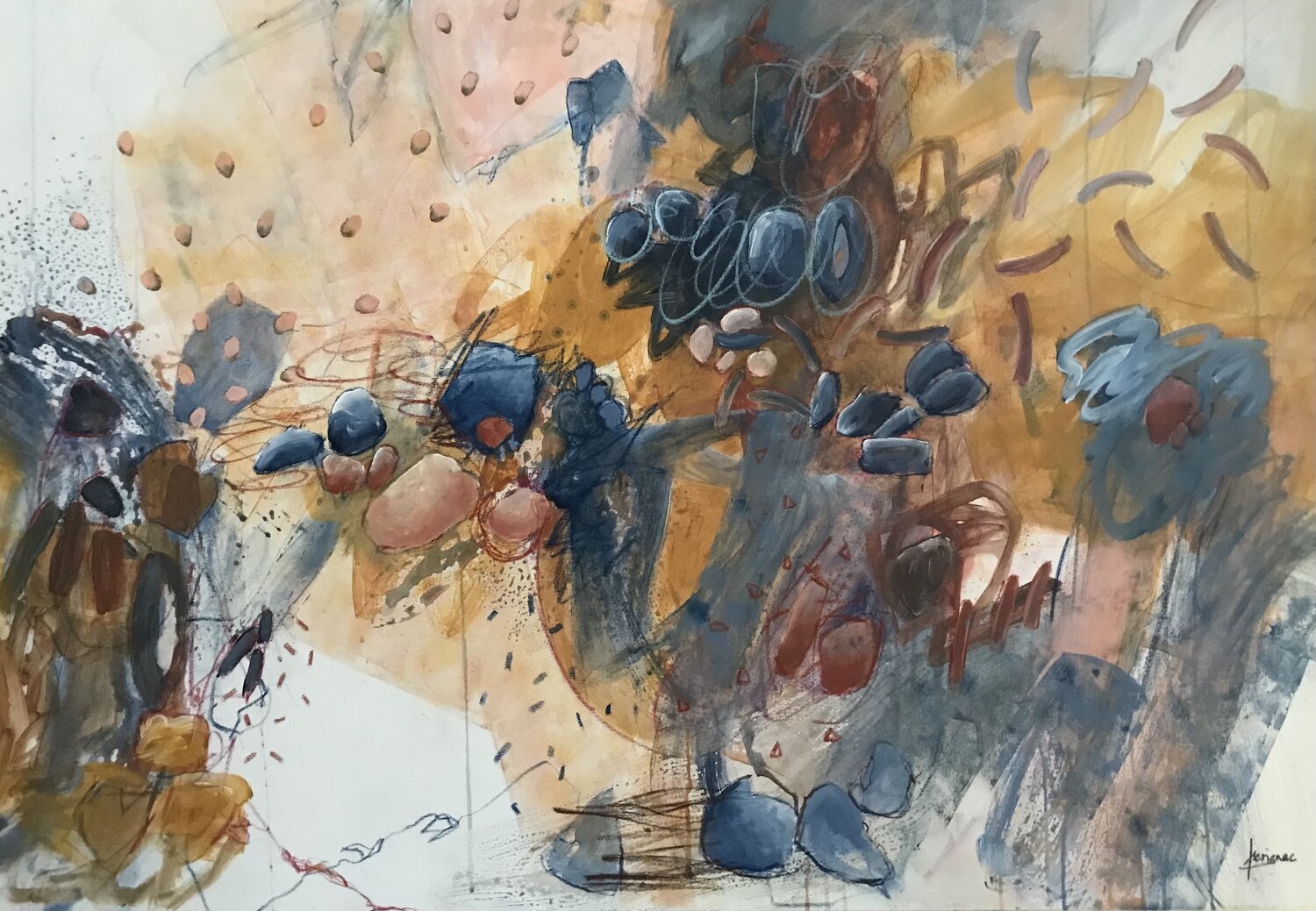 THAT'S LIFE.2 Francine Scrignac Original painting for sale