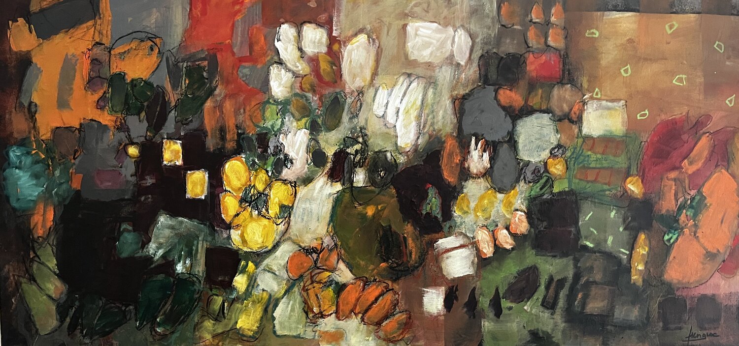 SOUS-BOIS Francine Scrignac Original painting for sale