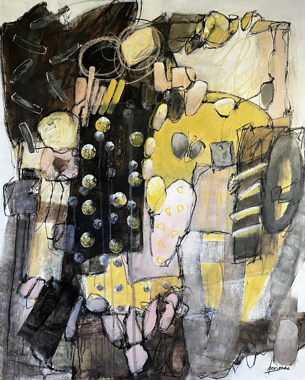 STILL MOVING.1 Francine Scrignac Original painting for sale