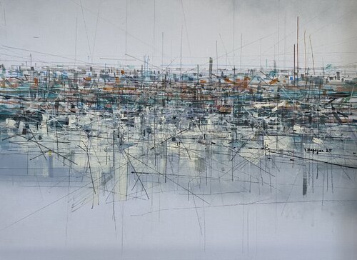 Architectural Pulse by Vahagn Bagoyan, Painting for Sale on Select