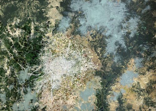 White City – Toxic Clouds by Vahagn Bagoyan, Painting for Sale on Select