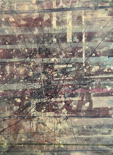 Late Autumn — Friday Evening by Vahagn Bagoyan, Painting for Sale on Select
