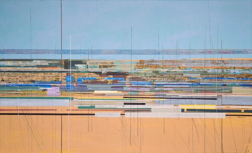 Between Air and Ground by Vahagn Bagoyan, Painting for Sale on Select