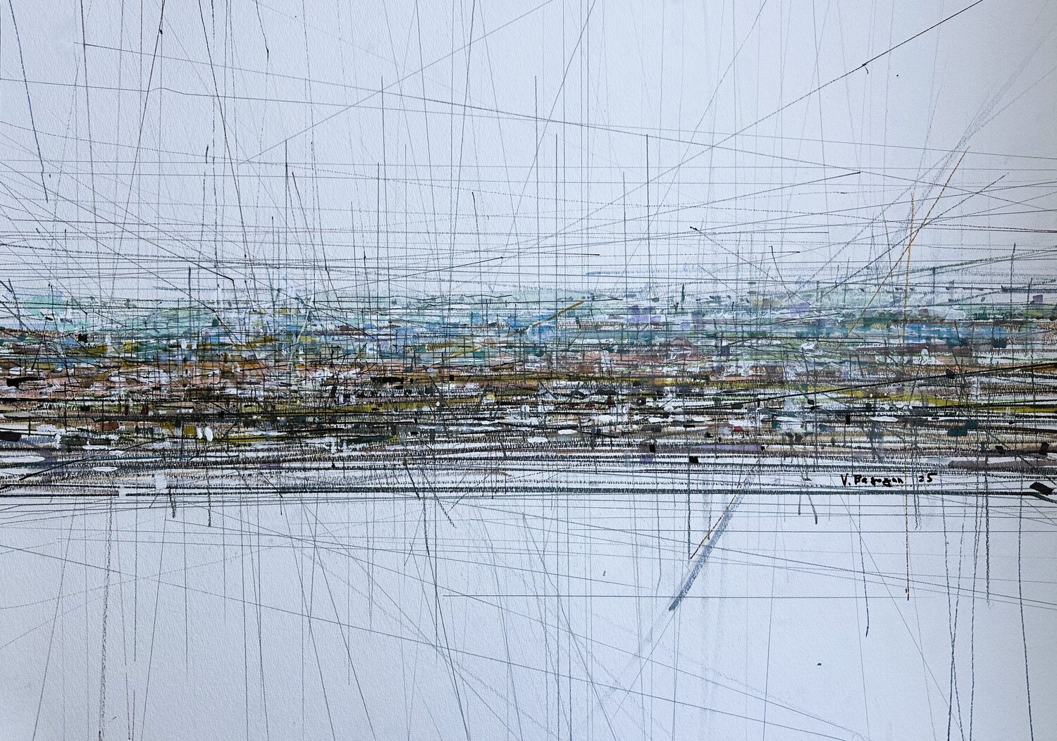 Urban Resonance Vahagn Bagoyan Original painting for sale