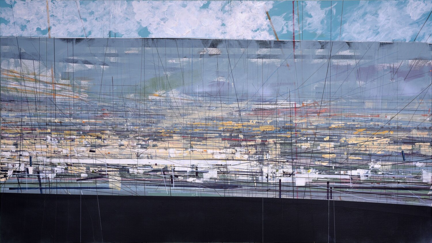 Breath of the Expanding City Vahagn Bagoyan Original painting for sale