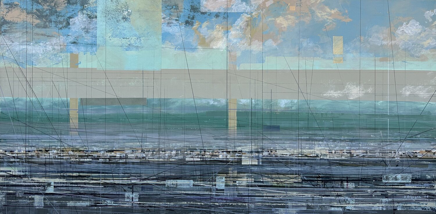 Urban Mood II Vahagn Bagoyan Original painting for sale