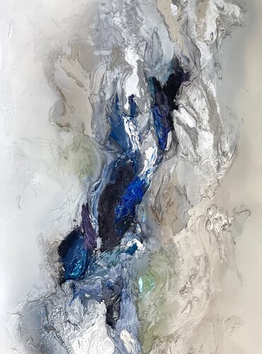 Starry Blue night by Daniela Pasqualini, Painting for Sale on Select