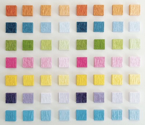 Living in colors - Composition of 56 paintings by Daniela Pasqualini, Painting for Sale on Select
