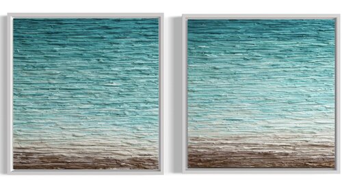 COASTAL CALM diptych by Daniela Pasqualini, Painting for Sale on Select