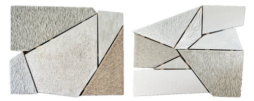 Rimembranze diptych by Daniela Pasqualini, Painting for Sale on Select