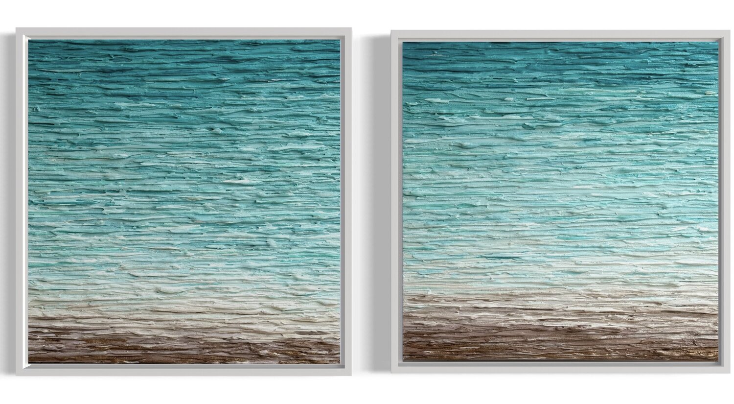 COASTAL CALM diptych Daniela Pasqualini Original painting for sale