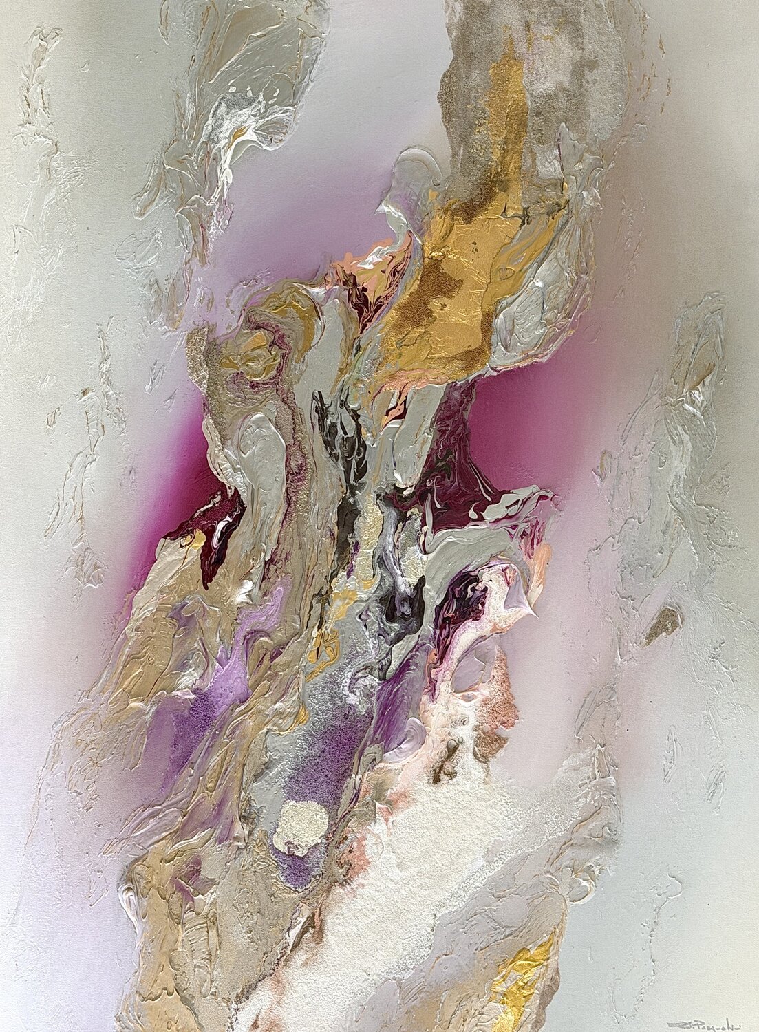 Echoes of Magenta Daniela Pasqualini Original painting for sale