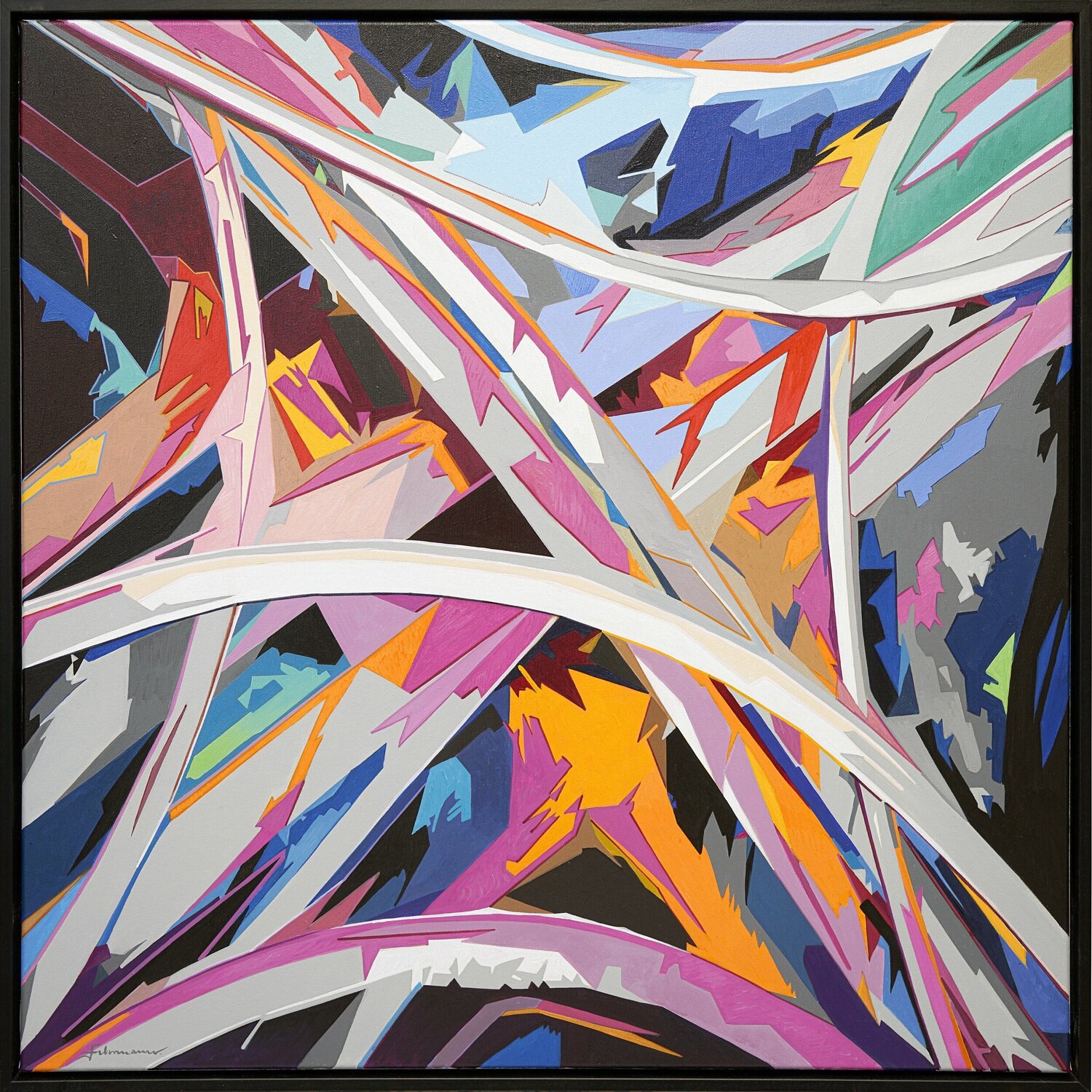 Immer und überall, Nr. 3 | Original Gemälde Acryl Leinwand Uwe Fehrmann Original painting for sale