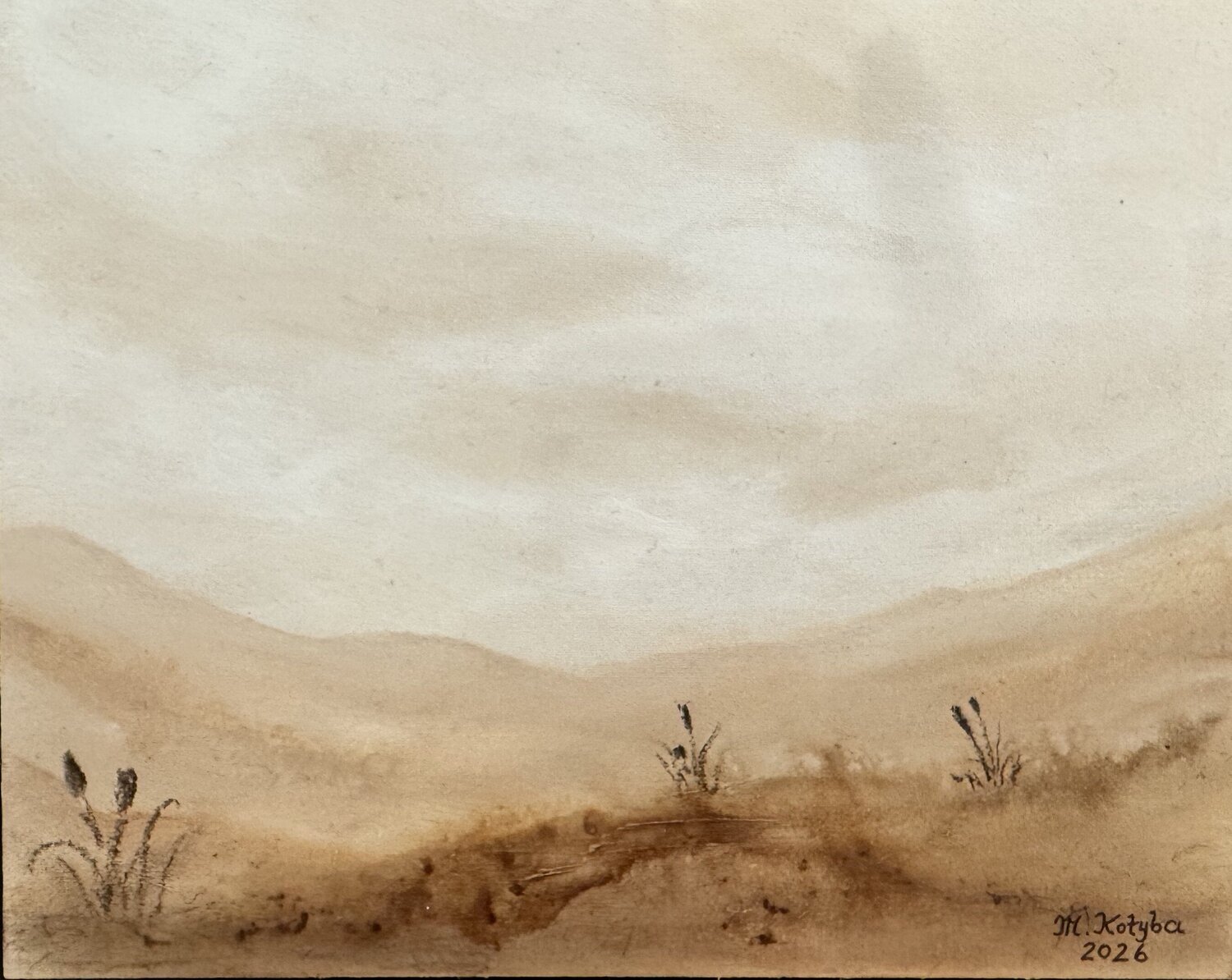 Kleine Moorlandschaft VII Marion Kotyba Original painting for sale