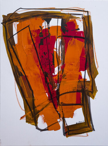 Aus dem Rahmen by Uwe Beyer, Painting for Sale on Select