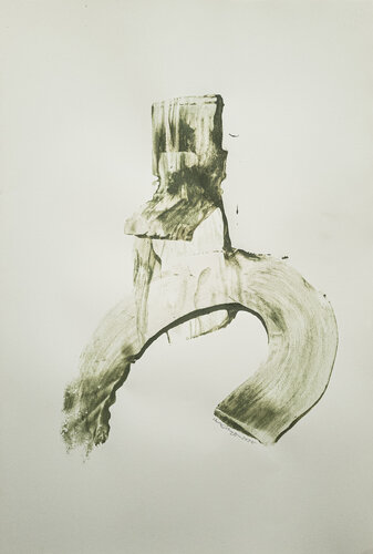 Notizen Grün 25P8 by Uwe Beyer, Painting for Sale on Select