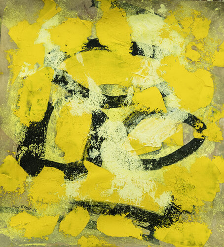 Gelbes Rauschen by Uwe Beyer, Painting for Sale on Select