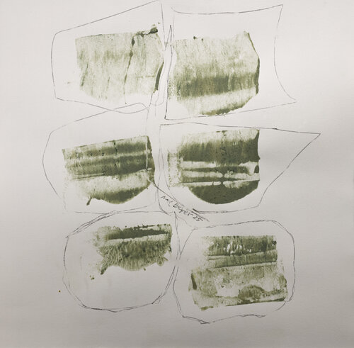 Sechs Felder by Uwe Beyer, Painting for Sale on Select