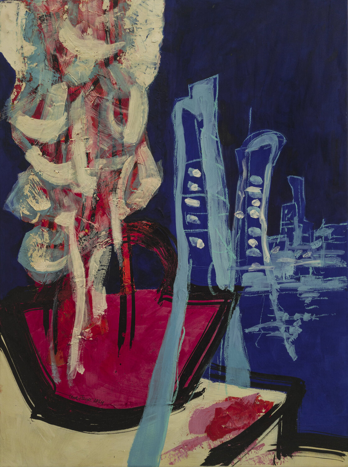 Bangkok Uwe Beyer Original painting for sale