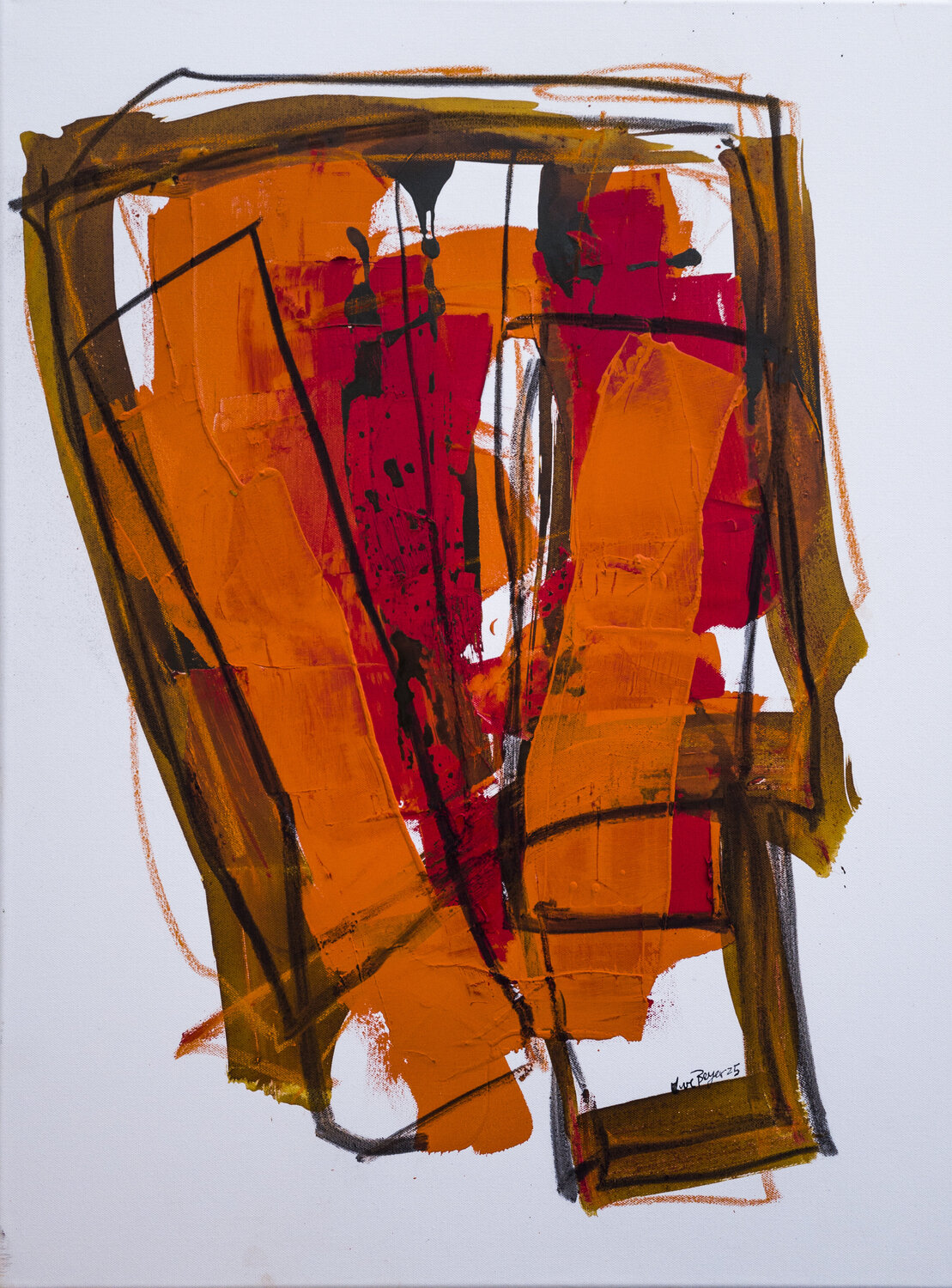 Aus dem Rahmen Uwe Beyer Original painting for sale