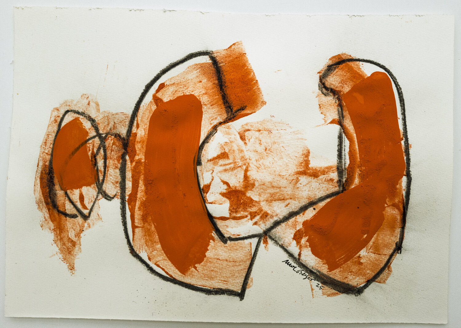 Begegnung Uwe Beyer Original painting for sale