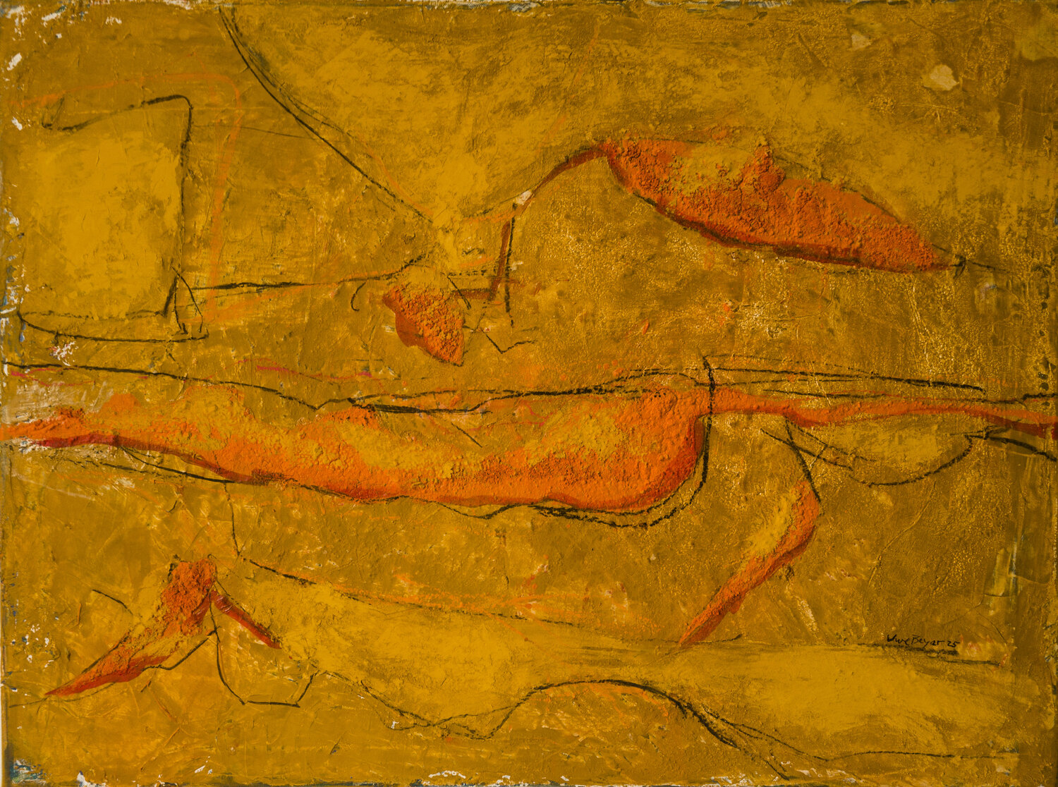Sedimentär Uwe Beyer Original painting for sale