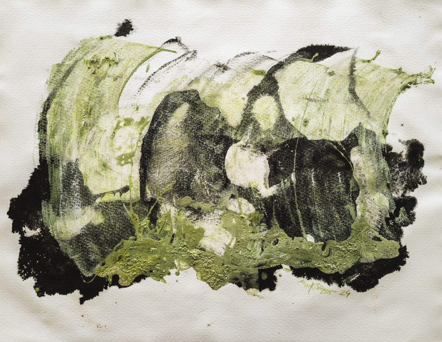 Wiesenschaum Uwe Beyer Original painting for sale