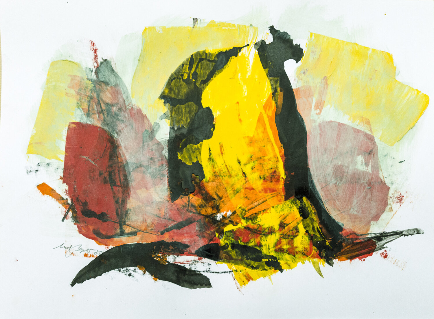 Flash Uwe Beyer Original painting for sale