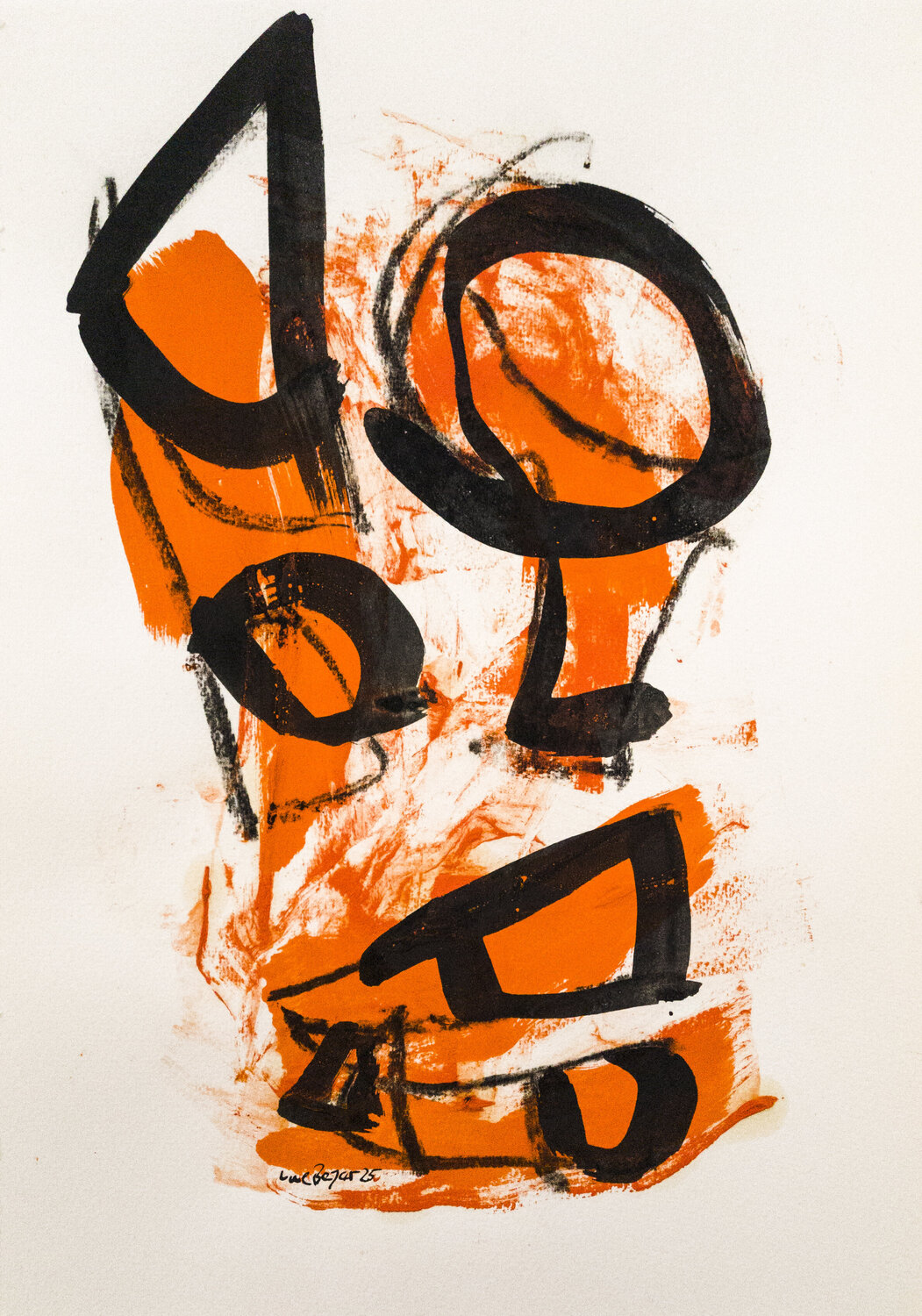 Fallend Uwe Beyer Original painting for sale