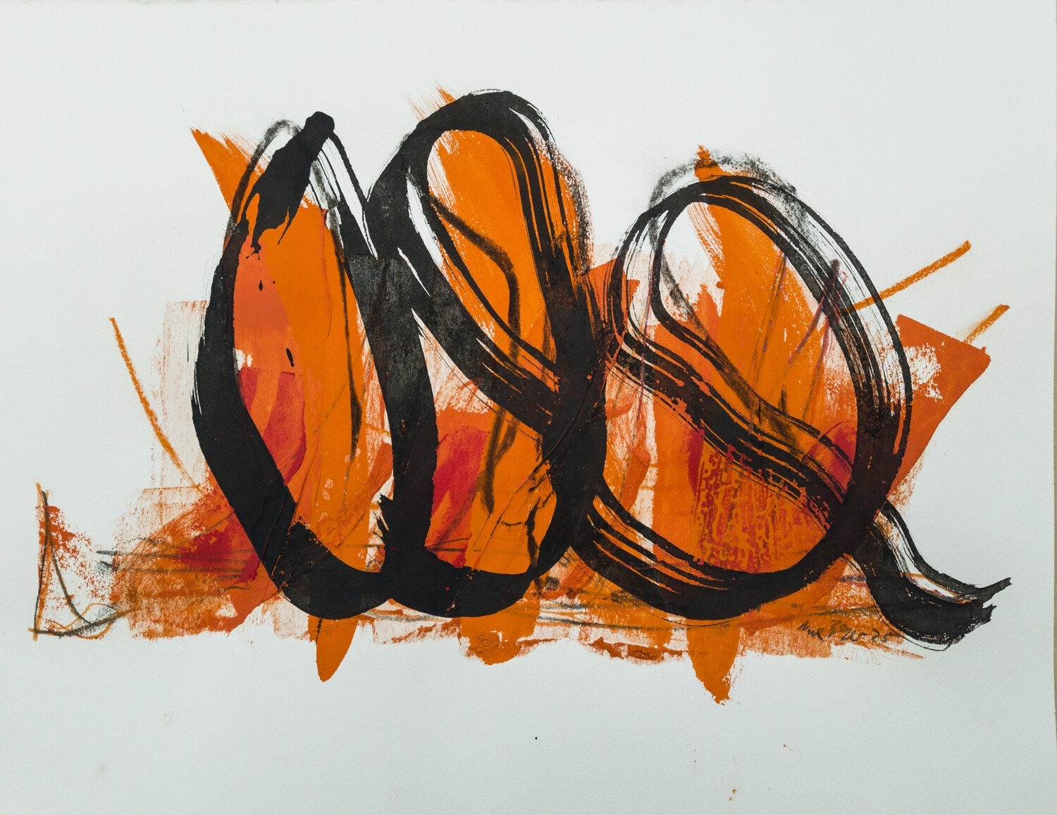 Flammen Uwe Beyer Original painting for sale