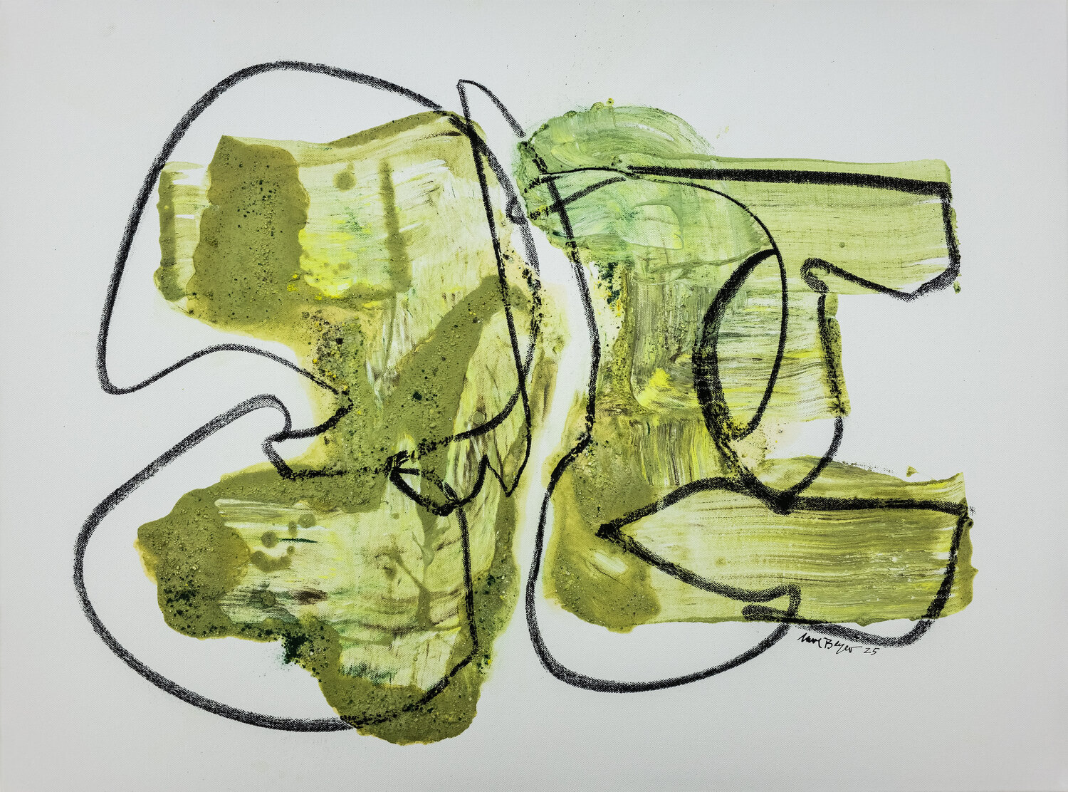 Dunkles Band Uwe Beyer Original painting for sale