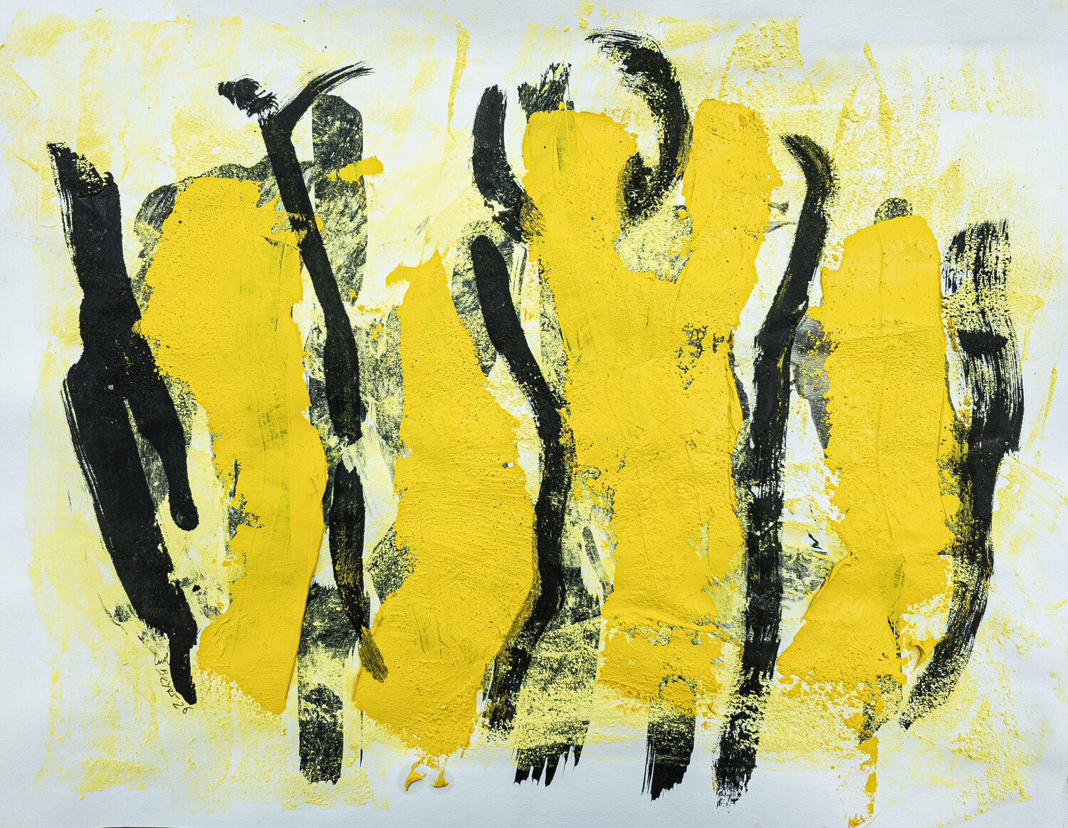 Rhythmisch aufgeladen Uwe Beyer Original painting for sale