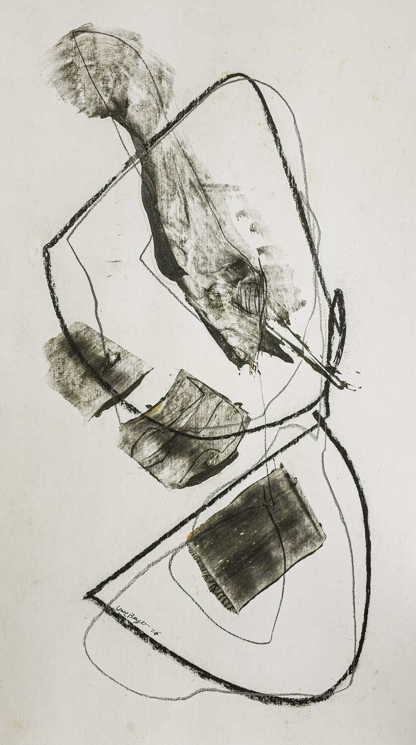 Schleifengefüge Uwe Beyer Original painting for sale