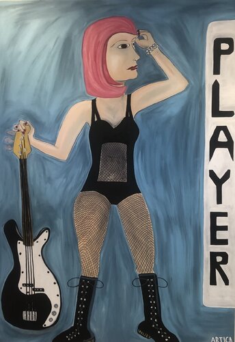 Two Can Play at This Game by Kerry Campbell, Painting for Sale on Select