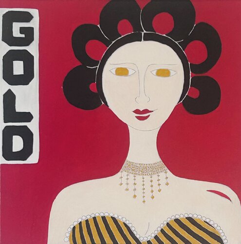 Gold by Kerry Campbell, Painting for Sale on Select
