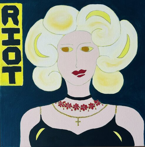 She's a Riot by Kerry Campbell, Painting for Sale on Select