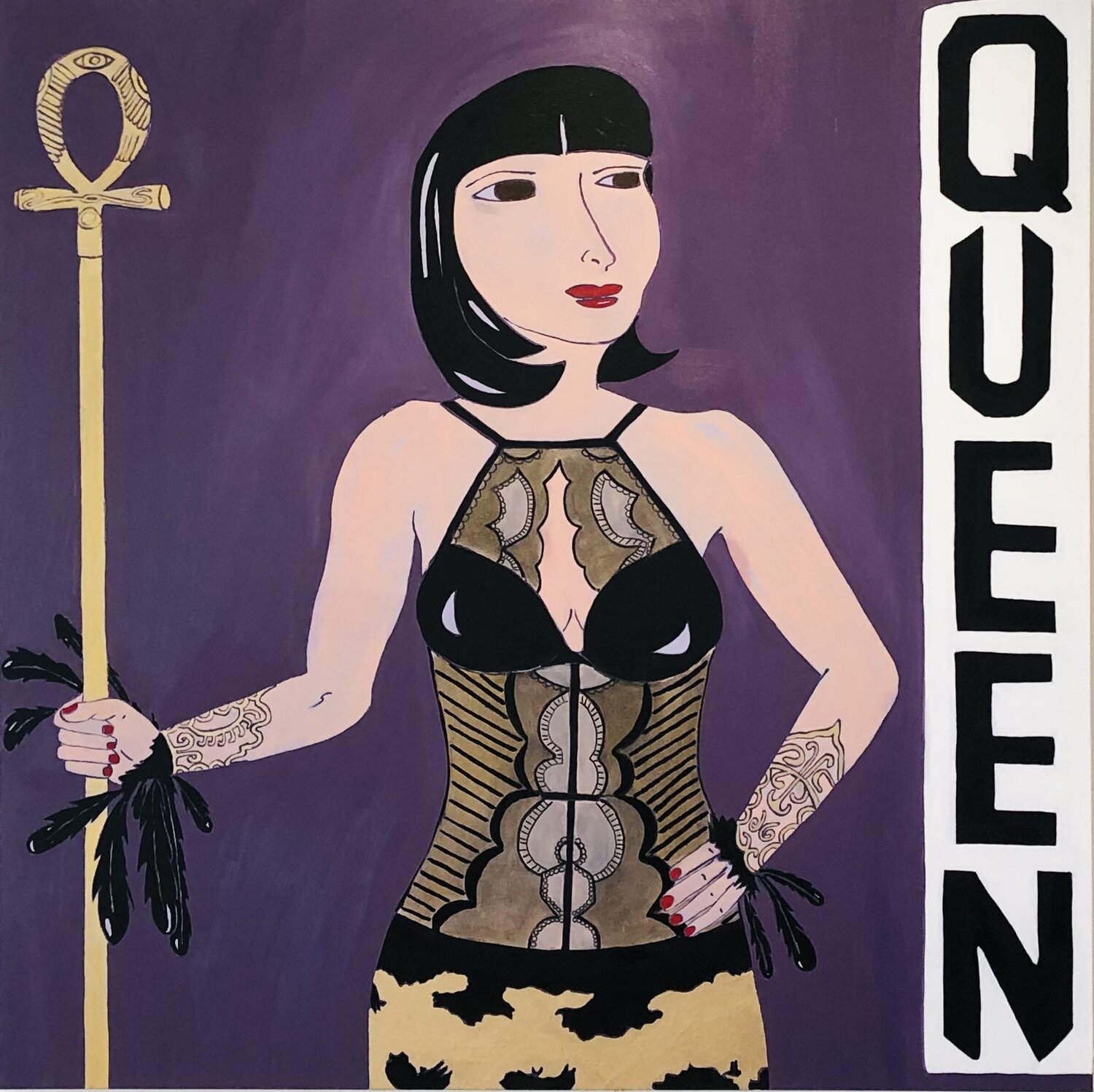 She's a Queen Kerry Campbell Original painting for sale