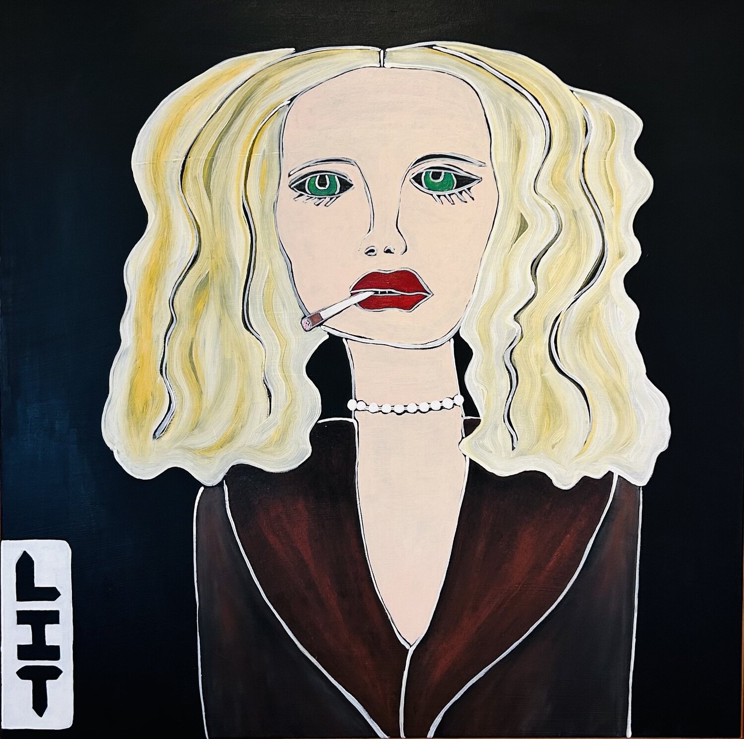 Lit Kerry Campbell Original painting for sale