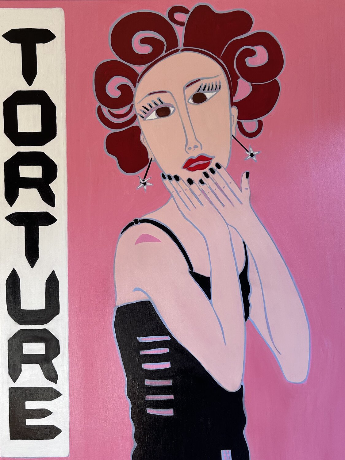 Torture Kerry Campbell Original painting for sale