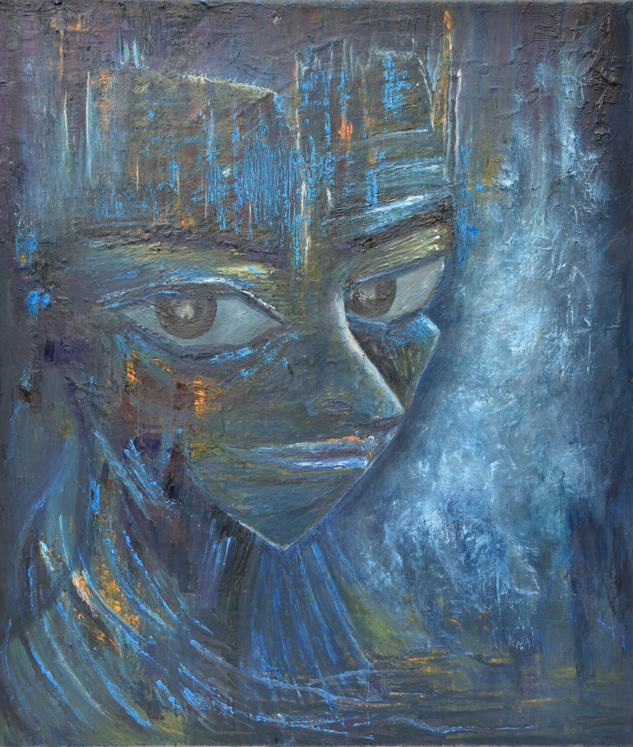 Portrait Of Perception -04 Sadaf Faraz Original painting for sale