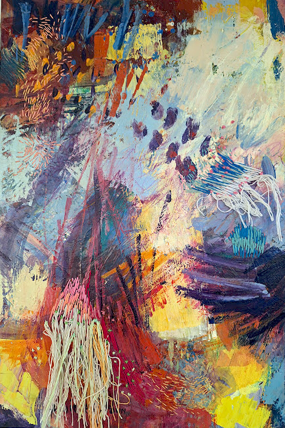 Despite Everything, I Still Bloom | Original Abstract Painting Leonie Brown Original painting for sale