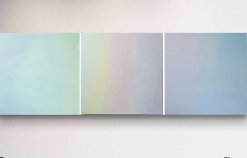 Infinito TRIPTYCH by Alejandra Repetto Escardó, Painting for Sale on Select