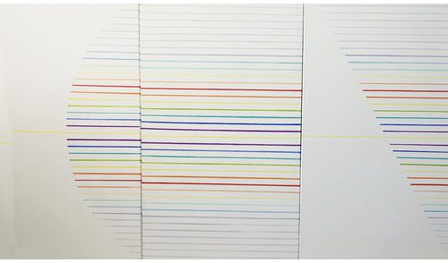 INIFNITE LINES  Triptych by Alejandra Repetto Escardó, Painting for Sale on Select