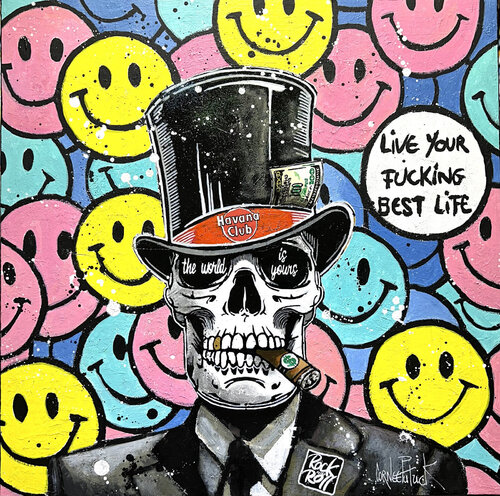 Live your fucking best life by Patrick Cornée, Painting for Sale on Select