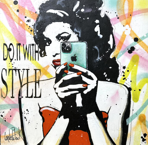 Amy Winehouse, do it with style by Patrick Cornée, Painting for Sale on Select